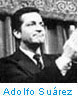 Adolfo Suárez en el Congreso de los Diputados tras la aprobación de la Ley para la Reforma Política (18/11/1976)