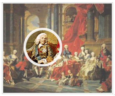 Familia de Felipe V (1743), Louis Michel Van Loo, Museo del Prado