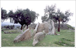 Dolmen de Zafra (Valencia de Alcántara, Cáceres). Banco de imágenes del ISFTIC