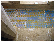 Detalle de la pintura del templo funerario de la reina Hatschepsut. María J. Fuente (col. particular, 2006)