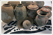 Tesoro encontrado en una tumba ibera. Museo Arqueológico Nacional de Madrid