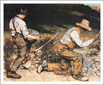 Los Picapedreros (1849), Gustave Courbet. Gemäldegalerie de Dresde Los Picapedreros (1849), Gustave Courbet. Gemäldegalerie de Dresde