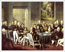 Detalle Congreso de Viena (1819), Jean Baptiste Isabey. Musèe du Louvre