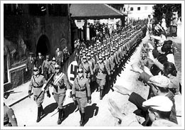 "Concentración militar alemana nazi"