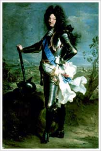 Luis XIV, Hyacinthe Rigaud (1701). Museo del Prado