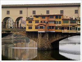 El puente viejo de Florencia (siglo XIV), Tadeo Gaddi. María J. Fuente (col. particular, 2006) El puente viejo de Florencia (siglo XIV), Tadeo Gaddi. María J. Fuente (col. particular, 2006)