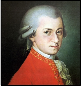 retrato de mozart