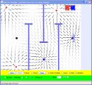 Screenshot of Electric Field Hockey Simulation