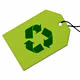 Icono verde de reciclado