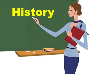 Profesora escribiendo en pizarra (History)