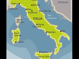 Mapa de Italia